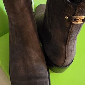 Sam Edelman Women's Brown Suede Heeled Boots